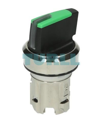 Siemens 3SU1052-2BF40-0AA0 Illuminated Selector Switch, 22 mm, Metal, Green, 2 Positions, Latching