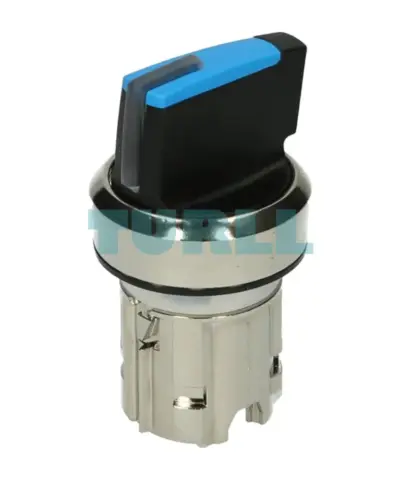 Siemens 3SU1052-2BM50-0AA0 Illuminated Selector Switch, 22mm Metal Blue, 3-Position Momentary