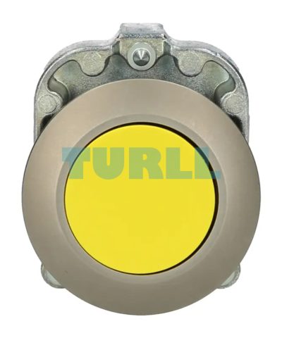 Siemens 3SU1060-0JA30-0AA0 Pushbutton, 30 mm, Round Metal, Yellow, Latching