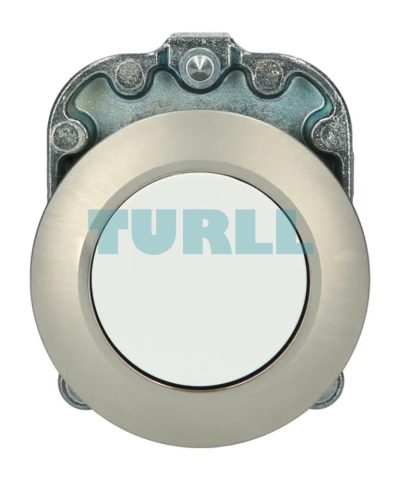 Siemens 3SU1060-0JA60-0AA0 Pushbutton Switch, 30mm, Metal White, Latching, Push-to-Release