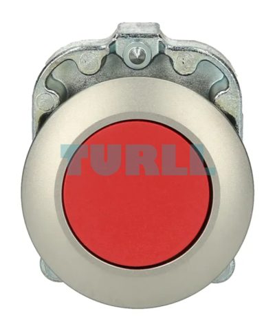 Siemens 3SU1060-0JB20-0AA0 Red 30mm Metal Pushbutton, Momentary Contact, Flush Mount