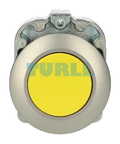 Siemens 3SU1060-0JB30-0AA0 Yellow Metal Pushbutton, 30 mm, Flush Mount Momentary Contact