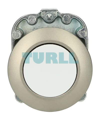 Siemens 3SU1060-0JB60-0AA0 Round Metal Pushbutton, 30mm, Matte White, Flush Mount