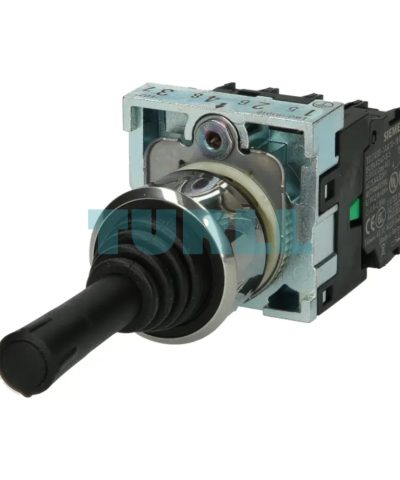 Siemens 3SU1150-7AE88-1QA0 Coordinate Switch, 22 mm Metal, 4-Position, Latching, Black