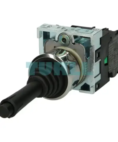 Siemens 3SU1150-7BD88-1NA0 Coordinate Switch, 22mm, Round, Shiny Metal, 2-Position Momentary