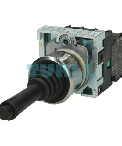 Siemens 3SU1150-7BE88-1QA0 Coordinate Switch, 22mm Metal Shiny Black, 4-Position Latching Control Switch