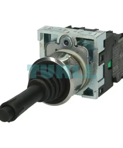 Siemens 3SU1150-7BF88-1QA0 Coordinate Switch, Metal Black, 4-Position Momentary, 22mm