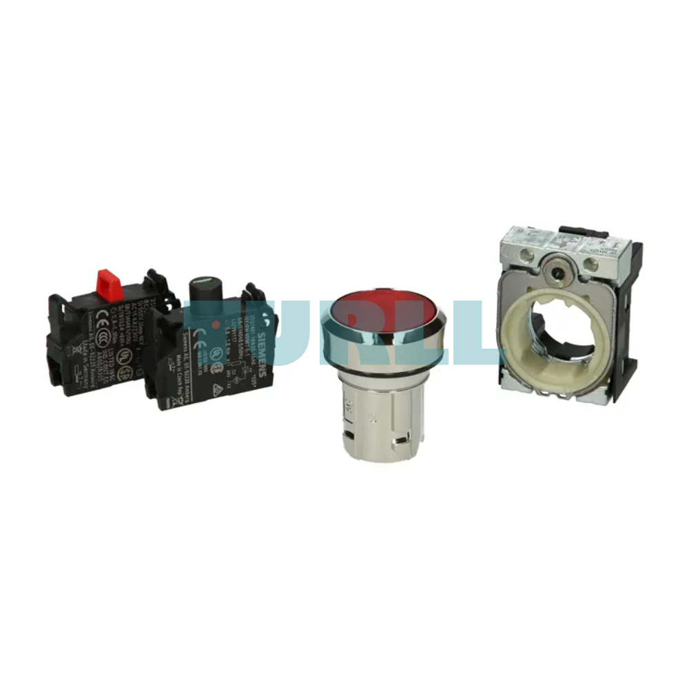 Siemens 3SU1152-0AB20-1CA0 Illuminated Pushbutton 22 mm, Red Round Metal Momentary Pushbutton with LED 24V AC/DC Original Brand New 6 Siemens 3SU1152-0AB20-1CA0 Illuminated Pushbutton 22 mm, Red Round Metal Momentary Pushbutton with LED 24V AC/DC
