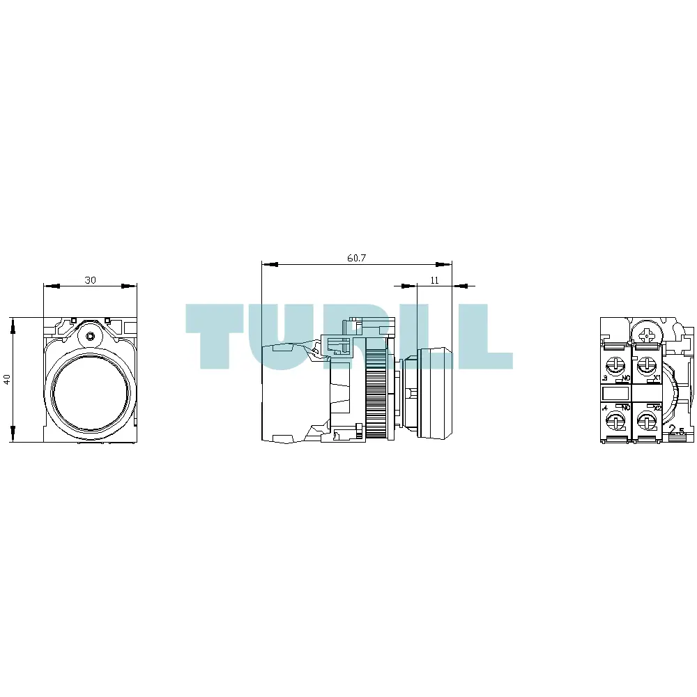 Siemens 3SU1152-0AB50-1BA0 Illuminated Pushbutton, 22mm, Blue, Metal, Momentary Contact, 24V AC/DC Original Brand New 6 Siemens 3SU1152-0AB50-1BA0 Illuminated Pushbutton, 22mm, Blue, Metal, Momentary Contact, 24V AC/DC