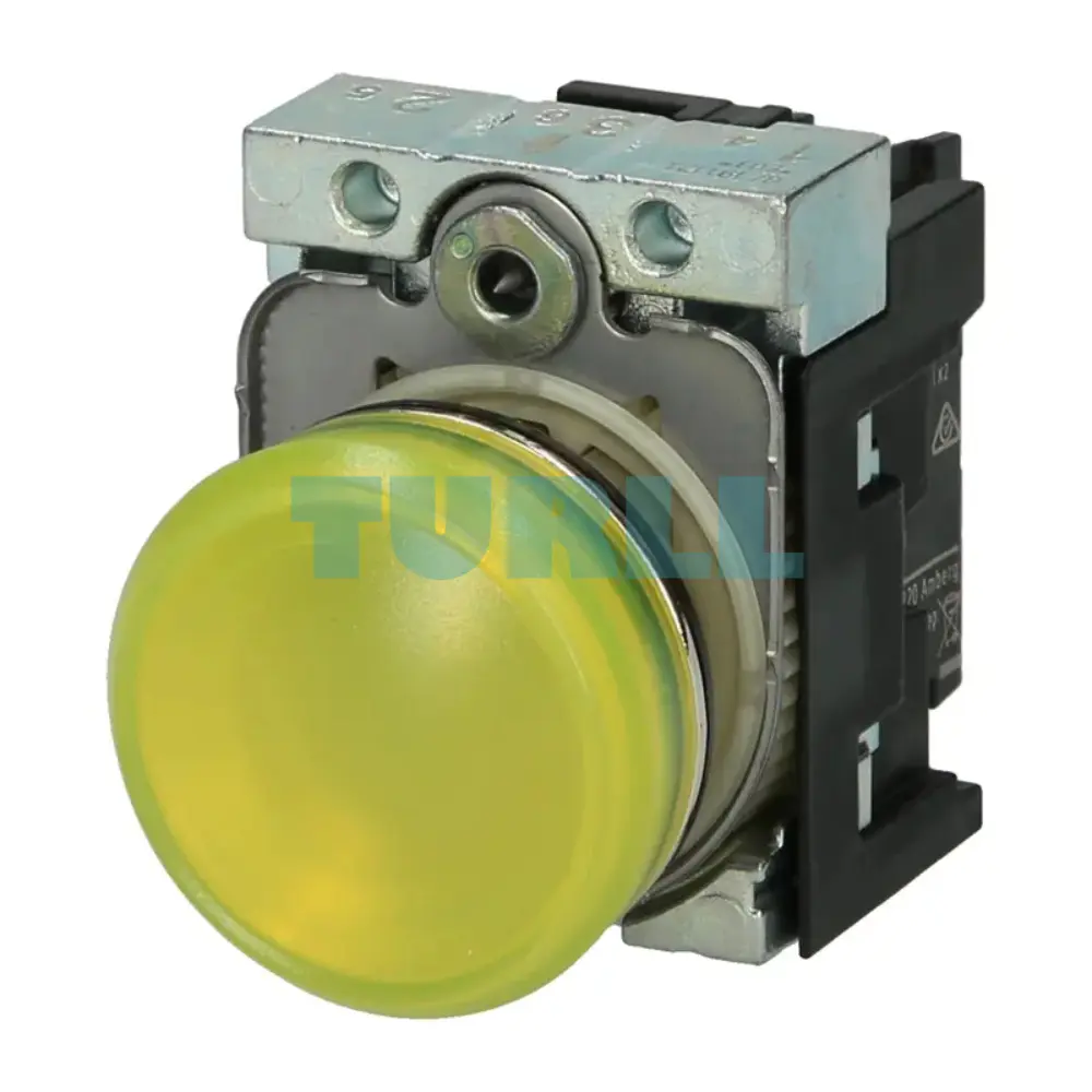 Siemens 3SU1152-6AA30-1AA0 Yellow LED Indicator Light, 22 mm Metal, 24 V AC/DC Original Brand New 1 Siemens 3SU1152-6AA30-1AA0 Yellow LED Indicator Light, 22 mm Metal, 24 V AC/DC