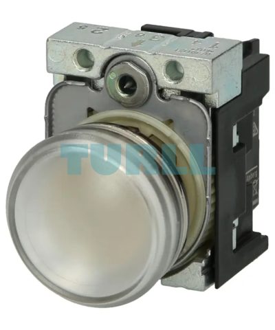 Siemens 3SU1152-6AA70-1AA0 LED Indicator Light, 22mm, Round Metal, 24V AC/DC