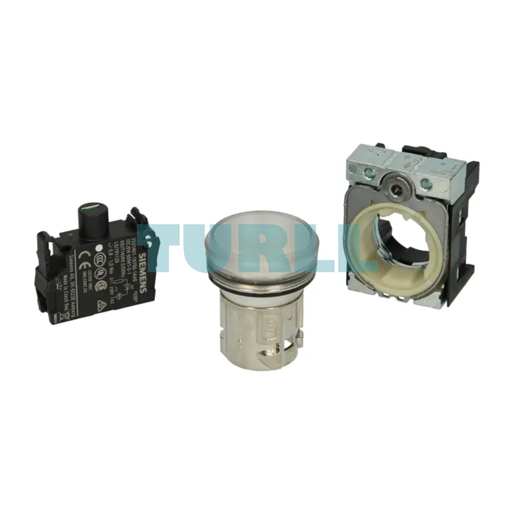 Siemens 3SU1156-6AA70-1AA0 SIRIUS ACT Indicator Light, 22mm Round Metal, Clear Lens, 230V AC LED Original Brand New 3 Siemens 3SU1156-6AA70-1AA0 SIRIUS ACT Indicator Light, 22mm Round Metal, Clear Lens, 230V AC LED
