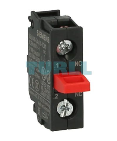 Siemens 3SU1400-2AA10-1CA0 Contact Module, 1 NC Contact, Screw Terminal, Floor Mount