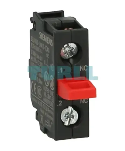 Siemens 3SU1400-2AA10-1CA0 Contact Module, 1 NC Contact, Screw Terminal, Floor Mount