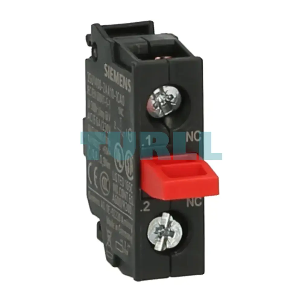 Siemens 3SU1400-2AA10-1CA0 Contact Module, 1 NC Contact, Screw Terminal, Floor Mount Original Brand New 1 Siemens 3SU1400-2AA10-1CA0 Contact Module, 1 NC Contact, Screw Terminal, Floor Mount