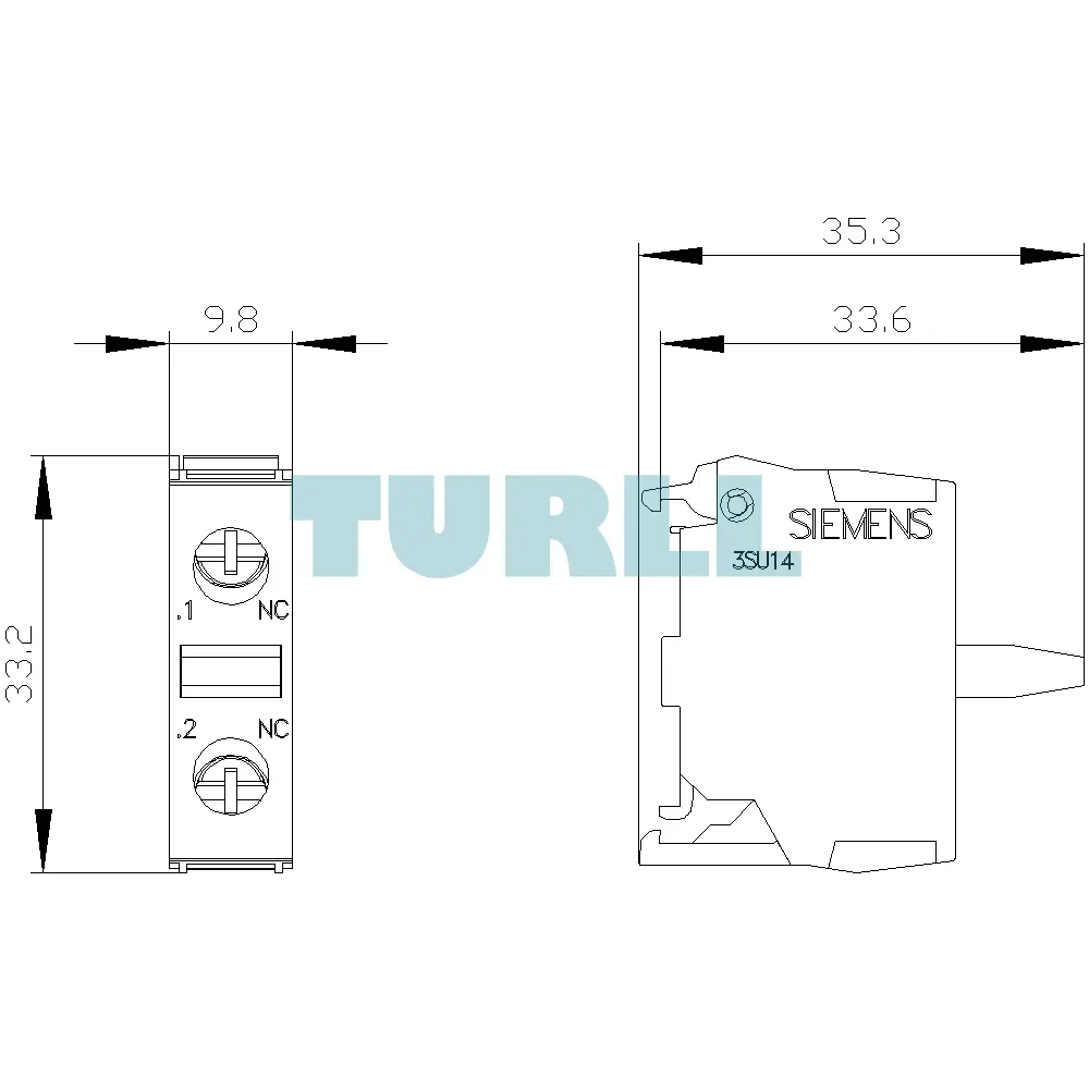 Siemens 3SU1400-2AA10-1CA0 Contact Module, 1 NC Contact, Screw Terminal, Floor Mount Original Brand New 6 Siemens 3SU1400-2AA10-1CA0 Contact Module, 1 NC Contact, Screw Terminal, Floor Mount