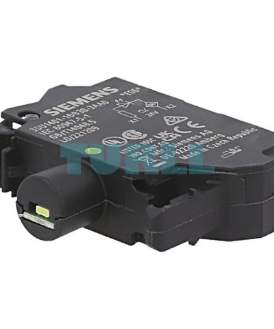 Siemens 3SU1401-1BB30-3AA0 LED Module, 24V AC/DC, Yellow, Spring-Loaded Terminal