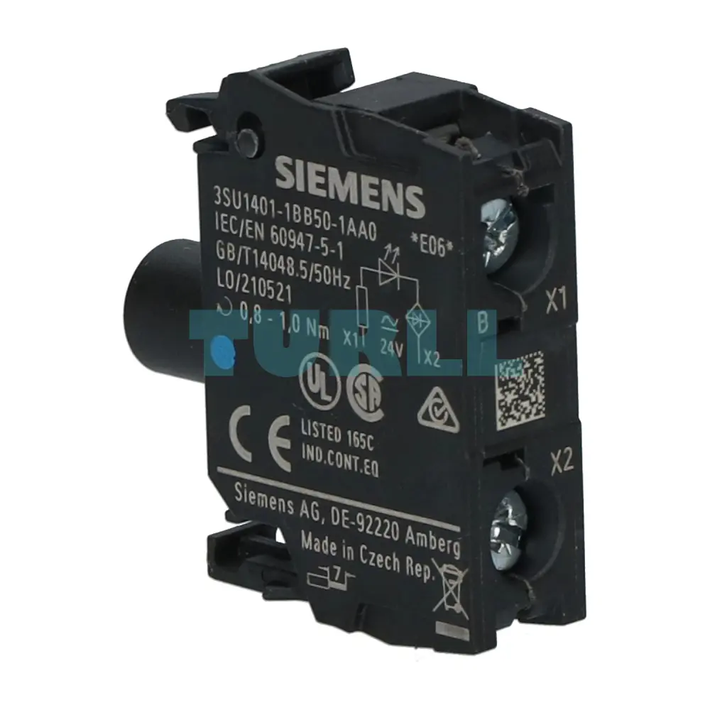 Siemens 3SU1401-1BB50-1AA0 Blue LED Module, 24V AC/DC, Screw Terminal, Front Plate Mounting Original Brand New 2 Siemens 3SU1401-1BB50-1AA0 Blue LED Module, 24V AC/DC, Screw Terminal, Front Plate Mounting