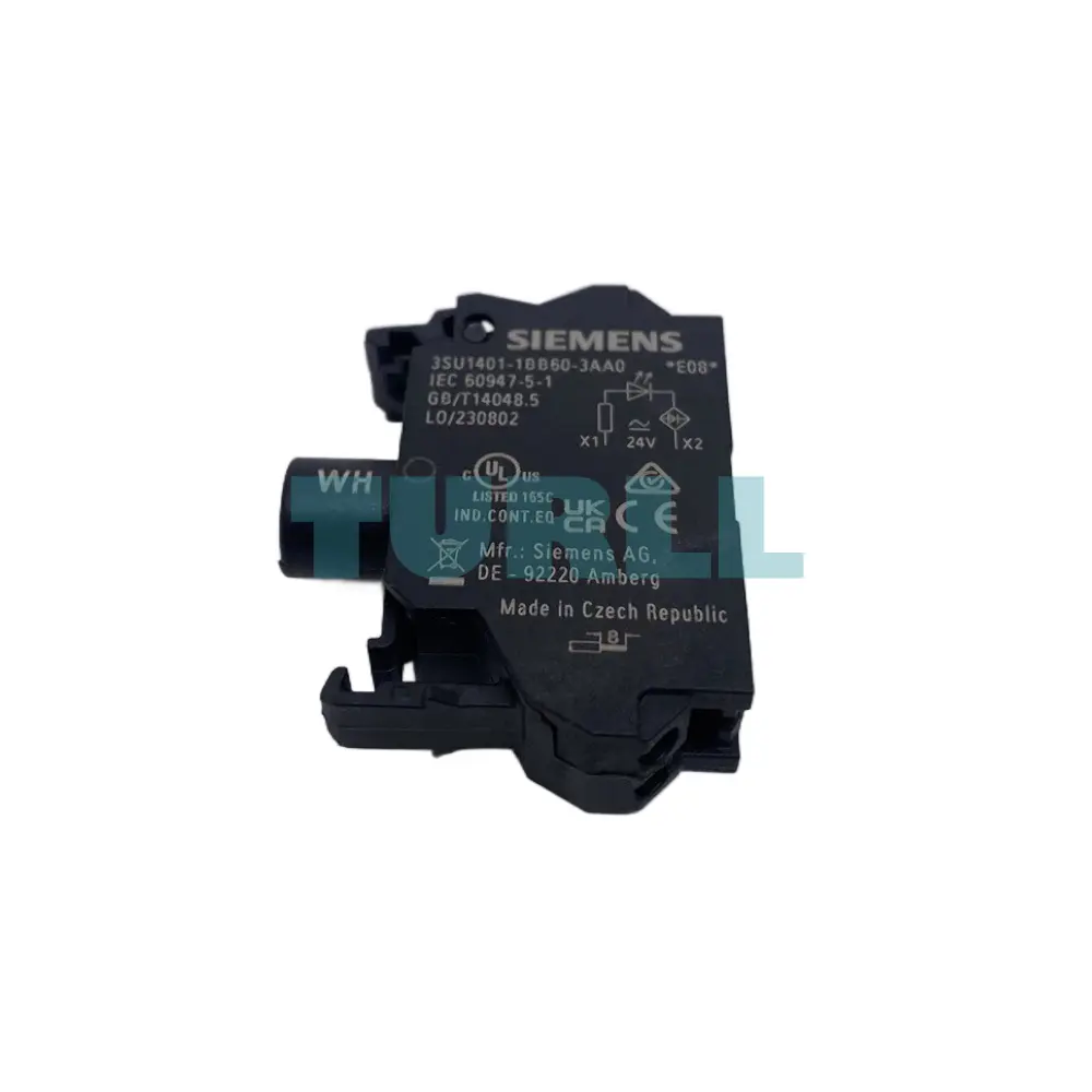 Siemens 3SU1401-1BB50-3AA0 LED Module, 24V AC/DC Blue Indicator with Spring-Loaded Terminal Original Brand New 6 Siemens 3SU1401-1BB50-3AA0 LED Module, 24V AC/DC Blue Indicator with Spring-Loaded Terminal