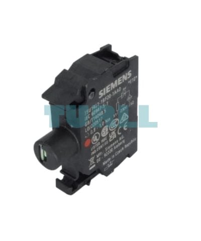 Siemens 3SU1401-1BF20-1AA0 Red LED Module, 230V AC, Front Plate Mounting, Screw Terminal