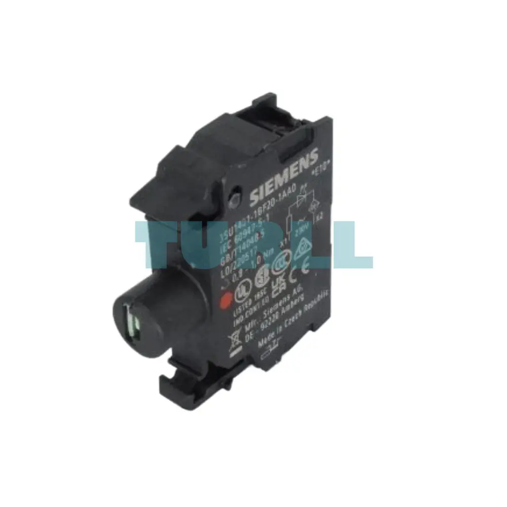 Siemens 3SU1401-1BF20-1AA0 Red LED Module, 230V AC, Front Plate Mounting, Screw Terminal Original Brand New 1 Siemens 3SU1401-1BF20-1AA0 Red LED Module, 230V AC, Front Plate Mounting, Screw Terminal