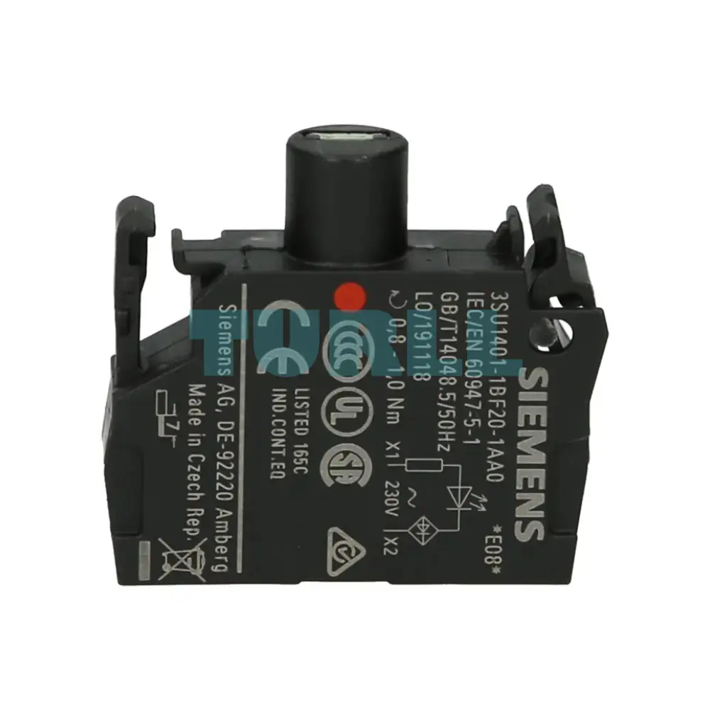Siemens 3SU1401-1BF20-1AA0 Red LED Module, 230V AC, Front Plate Mounting, Screw Terminal Original Brand New 2 Siemens 3SU1401-1BF20-1AA0 Red LED Module, 230V AC, Front Plate Mounting, Screw Terminal