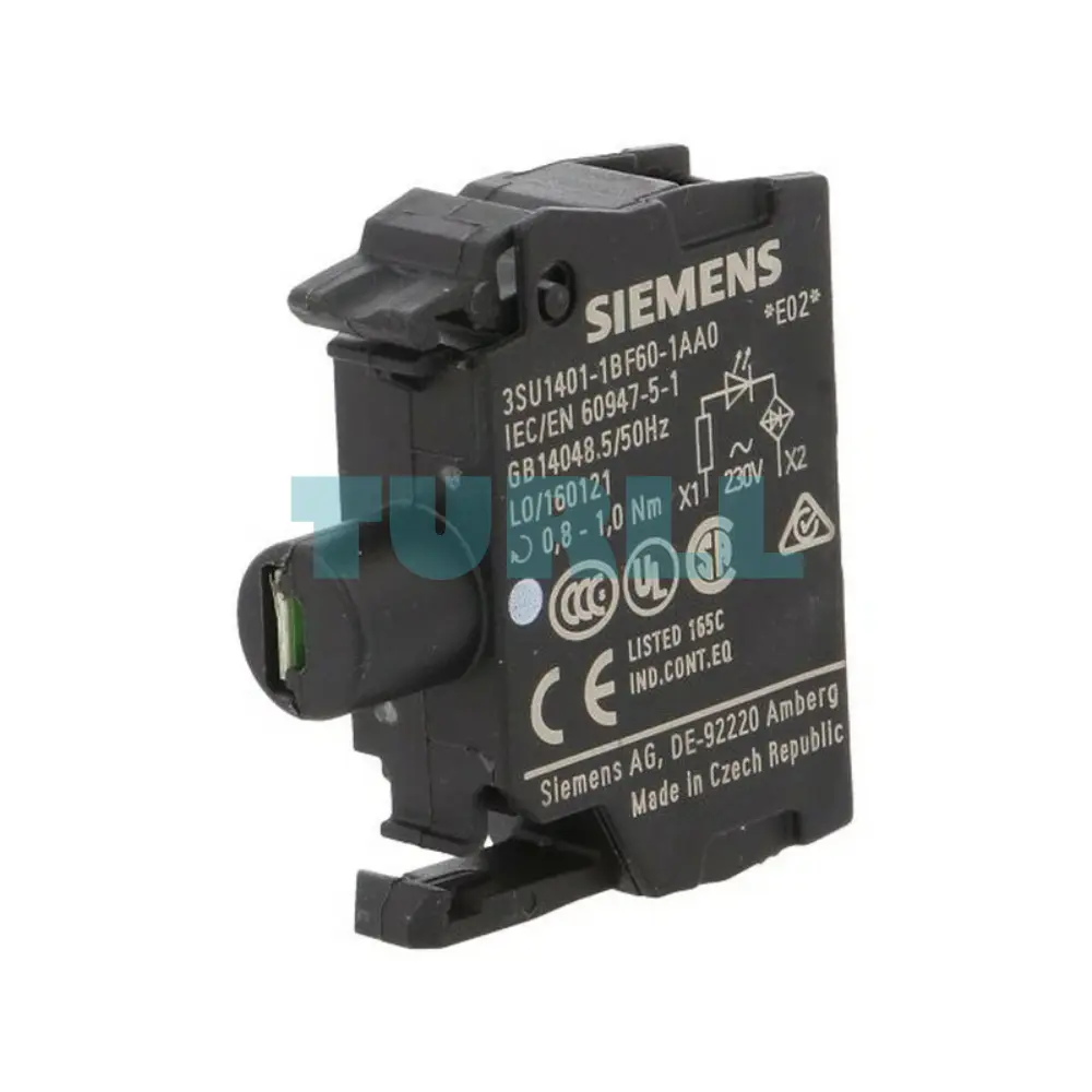Siemens 3SU1401-1BF60-1AA0 SIRIUS ACT LED Module, 230V AC, White Original Brand New 3 Siemens 3SU1401-1BF60-1AA0 SIRIUS ACT LED Module, 230V AC, White