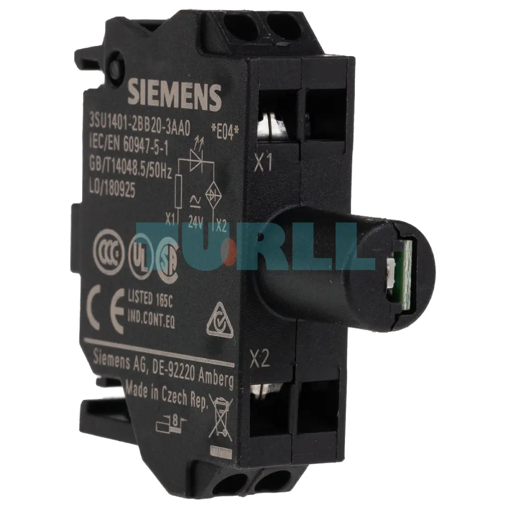 Siemens 3SU1401-2BB20-3AA0 LED Module, 24V AC/DC, Red, Spring-Loaded Terminal Original Brand New 1 Siemens 3SU1401-2BB20-3AA0 LED Module, 24V AC/DC, Red, Spring-Loaded Terminal