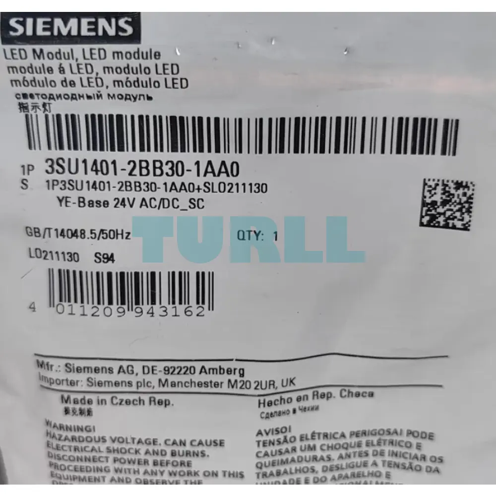 Siemens 3SU1401-2BB30-1AA0 LED Module 24V AC/DC, Yellow, Floor Mount, Screw Terminal Original Brand New 2 Siemens 3SU1401-2BB30-1AA0 LED Module 24V AC/DC, Yellow, Floor Mount, Screw Terminal