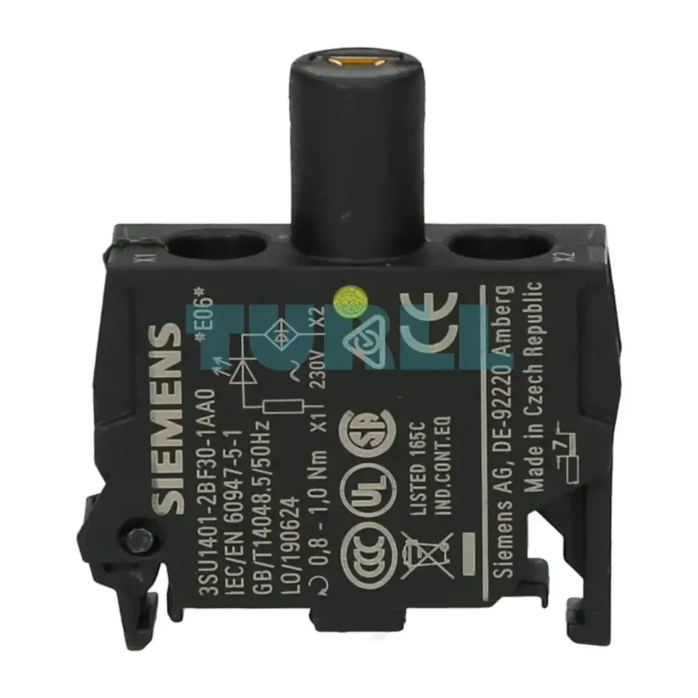 Siemens 3SU1401-2BF30-1AA0 LED Module, 230V AC, Yellow, Screw Terminal for Floor Mounting Original Brand New 1 Siemens 3SU1401-2BF30-1AA0 LED Module, 230V AC, Yellow, Screw Terminal for Floor Mounting