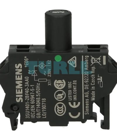 Siemens 3SU1401-2BF40-3AA0 SIRIUS ACT LED Module 230V AC, Green, Spring-Type Terminal