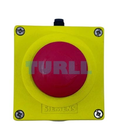 Siemens 3SU1851-0AA00-0AA2 Metal Enclosure for Command Devices, 22 mm, Yellow Control Box