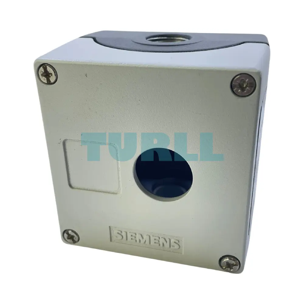 Siemens 3SU1851-0AA00-0AB1 Metal Enclosure for Command Devices, 22mm, 1 Control Point, Gray Original Brand New 1 Siemens 3SU1851-0AA00-0AB1 Metal Enclosure for Command Devices, 22mm, 1 Control Point, Gray