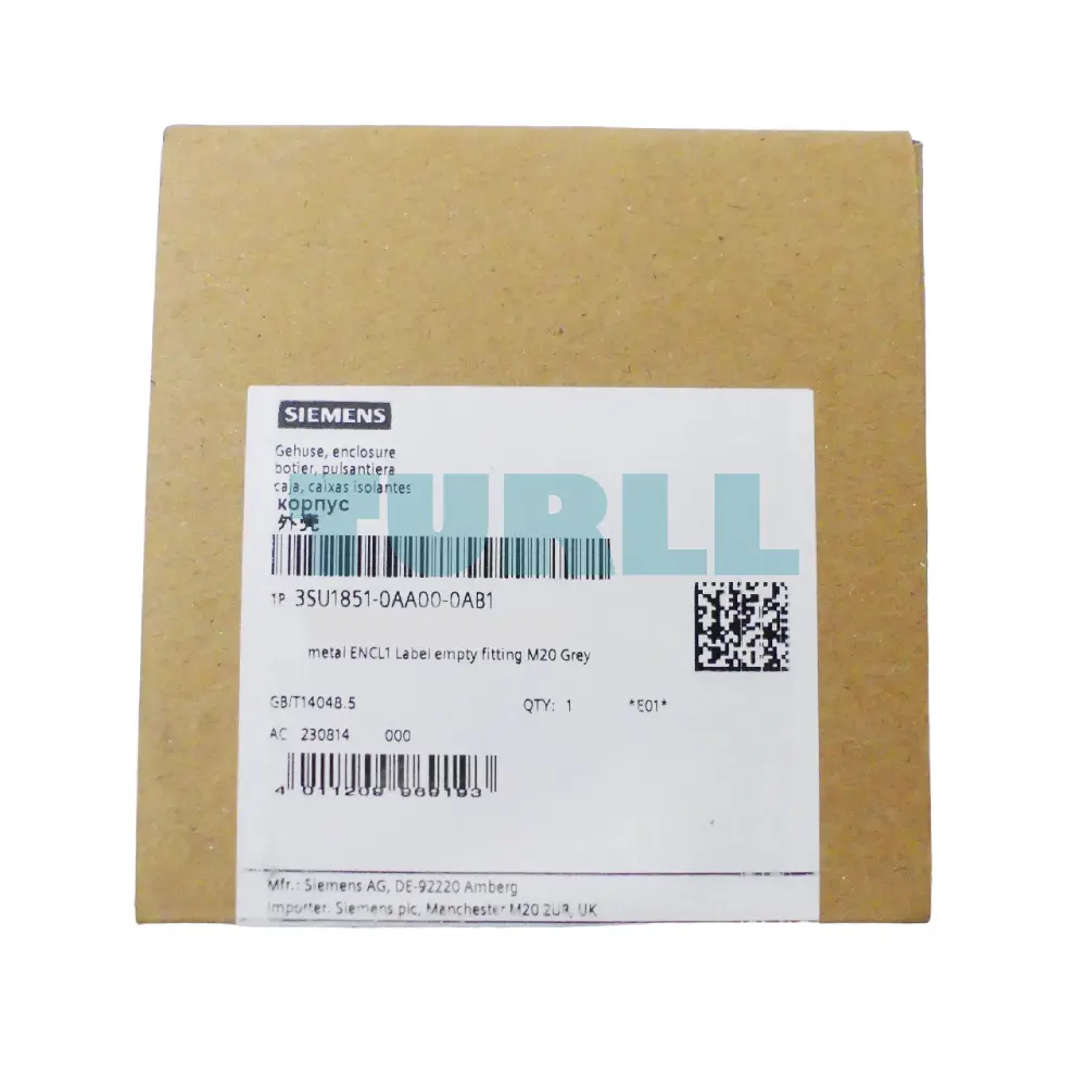 Siemens 3SU1851-0AA00-0AB1 Metal Enclosure for Command Devices, 22mm, 1 Control Point, Gray Original Brand New 5 Siemens 3SU1851-0AA00-0AB1 Metal Enclosure for Command Devices, 22mm, 1 Control Point, Gray