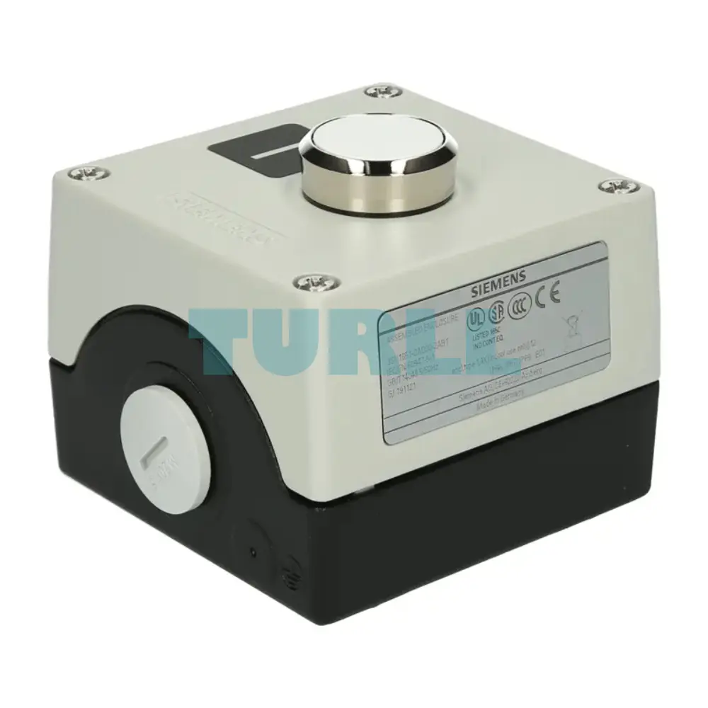 Siemens 3SU1851-0AD00-2AB1 Metal Enclosure for Command Devices, 22 mm, Round, Floor Mounting Original Brand New 1 Siemens 3SU1851-0AD00-2AB1 Metal Enclosure for Command Devices, 22 mm, Round, Floor Mounting