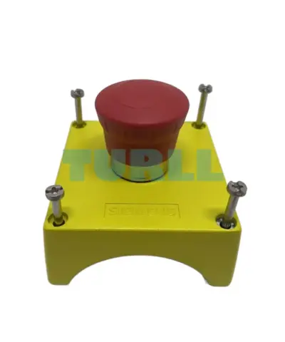 Siemens 3SU1851-0NA00-2AA2 Emergency Stop Enclosure, 1-Point, 40mm Mushroom, Rotate-to-Unlatch