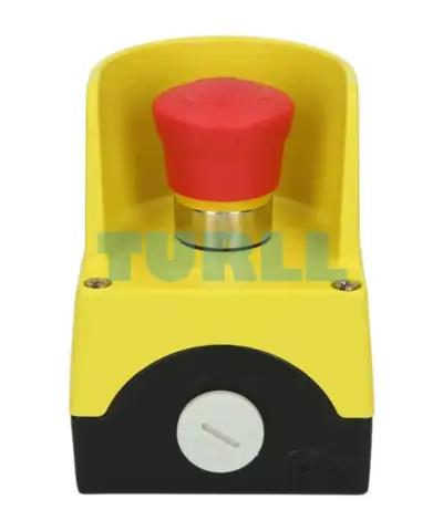 Siemens 3SU1851-0NA00-2AC2 Metal Enclosure, 22mm, Emergency Stop Mushroom Pushbutton
