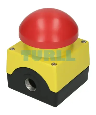 Siemens 3SU1851-2NG00-2AA2 Metal Enclosure, 22mm, Round Emergency Stop Pushbutton