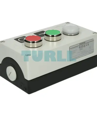 Siemens 3SU1853-0AB00-2AB1 Metal Enclosure for Command Devices, 22mm, Floor Mount, 3 Control Points