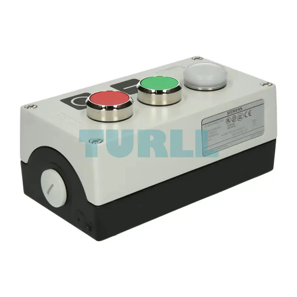 Siemens 3SU1853-0AB00-2AB1 Metal Enclosure for Command Devices, 22mm, Floor Mount, 3 Control Points Original Brand New 1 Siemens 3SU1853-0AB00-2AB1 Metal Enclosure for Command Devices, 22mm, Floor Mount, 3 Control Points