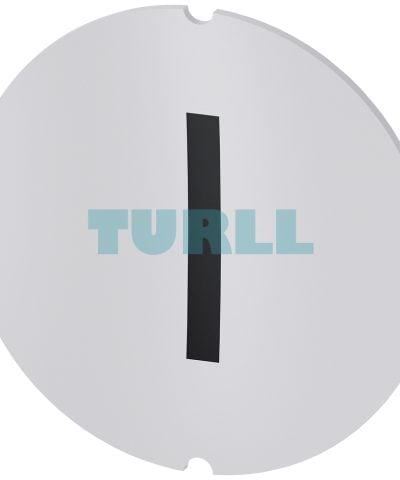 Siemens 3SU1900-0AB71-0QB0 Inscription Plate Round Milky Plate for Illuminated Pushbutton with Black Font & “I” Symbol