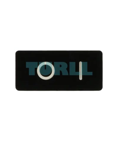 Siemens 3SU1900-0AC16-0QG0 Labeling Plate 12.5x27mm, Black with White O/I Symbol