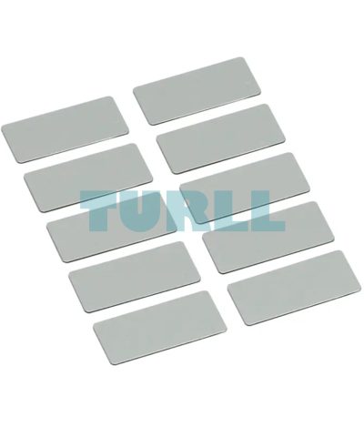 Siemens 3SU1900-0AC81-0AA0 Labeling Plate, 12.5x27mm, Silver Self-Labeling