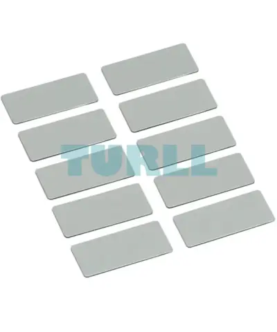 Siemens 3SU1900-0AC81-0AA0 Labeling Plate, 12.5x27mm, Silver Self-Labeling