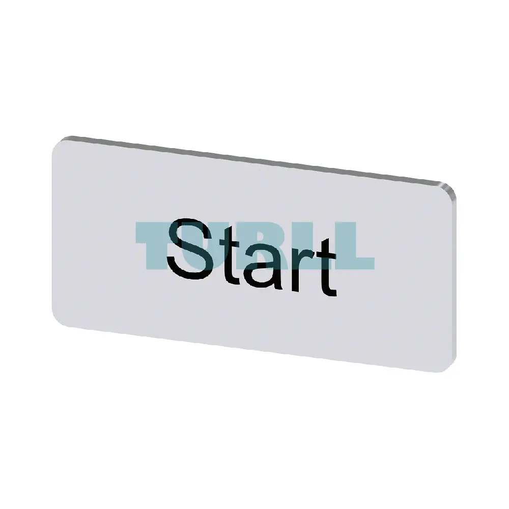 Siemens 3SU1900-0AC81-0DT0 Labeling Plate, Silver, 12.5x27mm, “Start” Inscription Original Brand New 2 Siemens 3SU1900-0AC81-0DT0 Labeling Plate, Silver, 12.5x27mm, “Start” Inscription