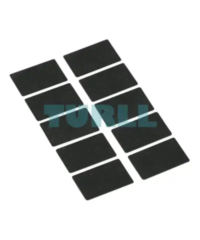 Siemens 3SU1900-0AD16-0AA0 Labeling Plate, 17.5 x 27 mm, Black, For Snap-On or Glue-On Label Holders