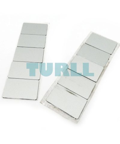 Siemens 3SU1900-0AD81-0AA0 Labeling Plate, Silver, Black Font, Self-Labeling, 17.5 x 27 mm
