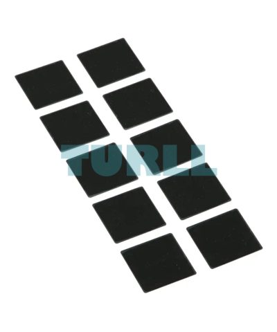 Siemens 3SU1900-0AE16-0AA0 Labeling Plate, 27x27 mm, Black, White, Snap-On or Glue-On