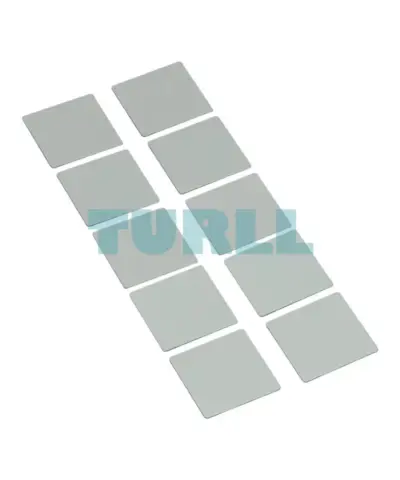 Siemens 3SU1900-0AE81-0AA0 Labeling Plate, 27x27mm, Silver Self-Labeling