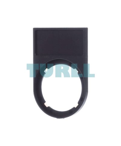 Siemens 3SU1900-0AG10-0AA0 Label Holder, 22mm, Black Frame, For 12.5mm x 27mm Label Plate